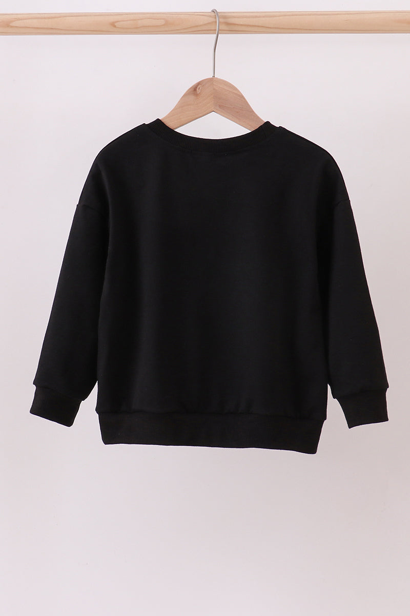 Black nutcracker embroidery mom &me top