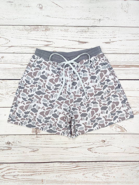 Men Camouflage Printed Swim Trunks: XL