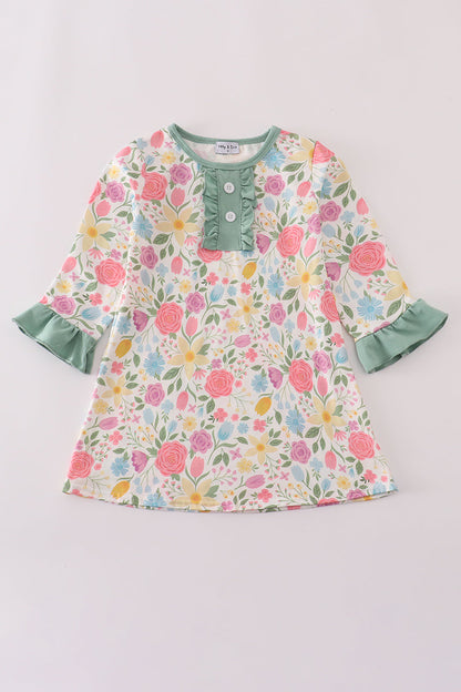 Floral print dress