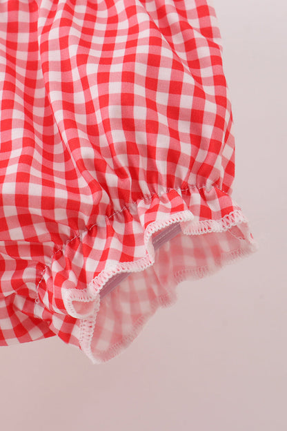 Beige reindeer sequin bloomer set