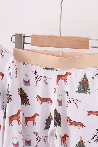 Christmas tree animal bamboo pajamas pants set