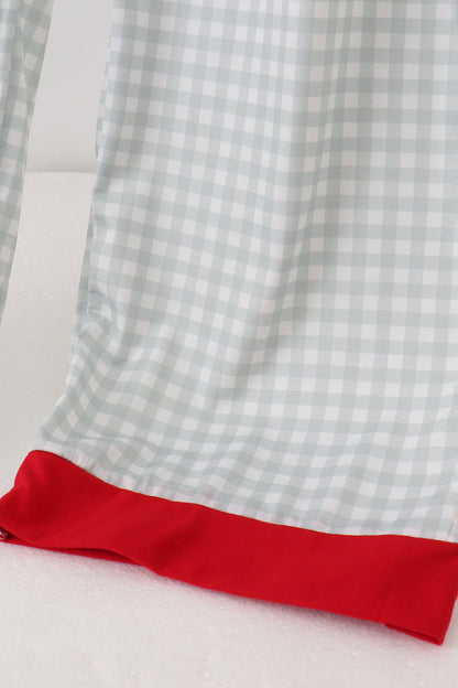 Sage gingham dad pajama pants