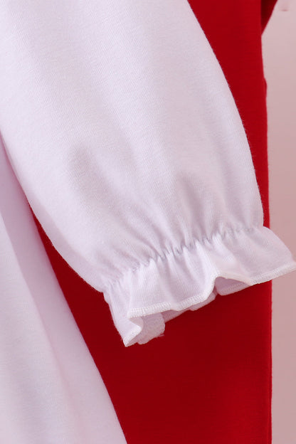 White holly embroidery pants set